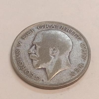 1923 British Half Crown .500 Silver Coin (87)