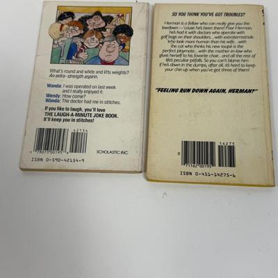 Lot of 2 Vintage Paperback Comedy Joke Books