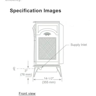 609 Vermont Castings Direct Vent Gas Stove