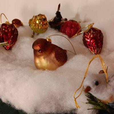A VARIETY OF BIRD ORNAMENTS