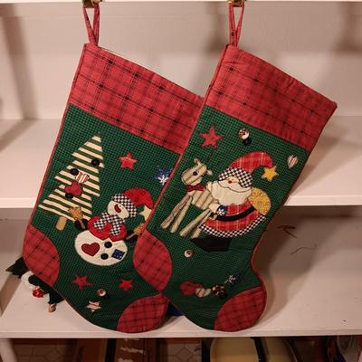 ROYAL DOULTON MUG, STOCKINGS AND HOLDERS PLUS A NEEDLE POINT STYLE PILLOW