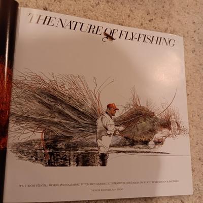 THE NATURAL FLY FISHING BOOK, WOODEN CIGAR BOX & RINGNECK BOOK