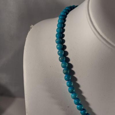 Turquoise Necklace and Earrings (#16)