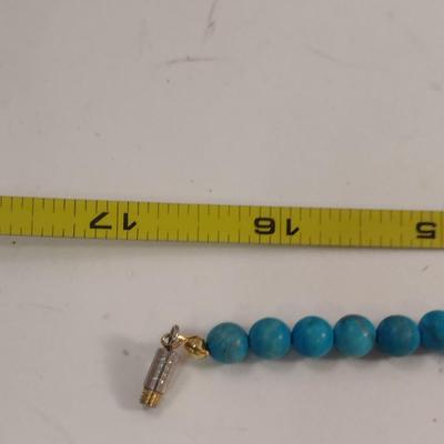 Turquoise Necklace and Earrings (#16)