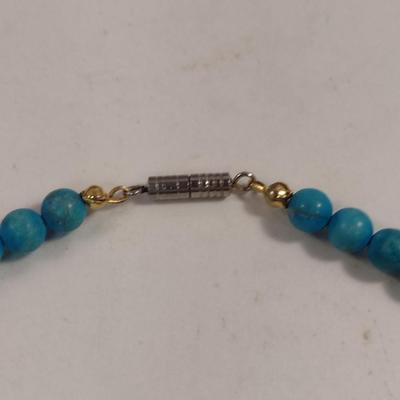 Turquoise Necklace and Earrings (#16)