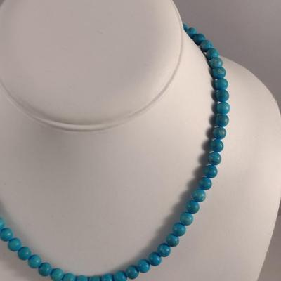Turquoise Necklace and Earrings (#16)