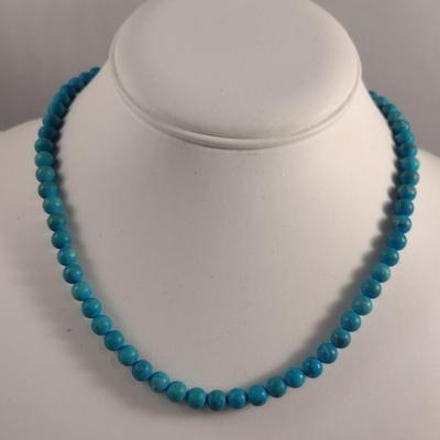 Turquoise Necklace and Earrings (#16)