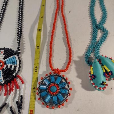 Collection of Native American Design, Seed Bead Jewelry (#18)