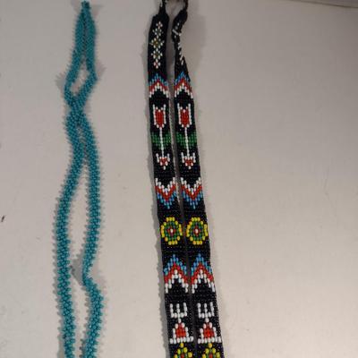 Collection of Native American Design, Seed Bead Jewelry (#18)