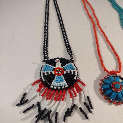 Collection of Native American Design, Seed Bead Jewelry (#18)