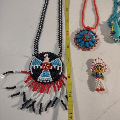 Collection of Native American Design, Seed Bead Jewelry (#18)