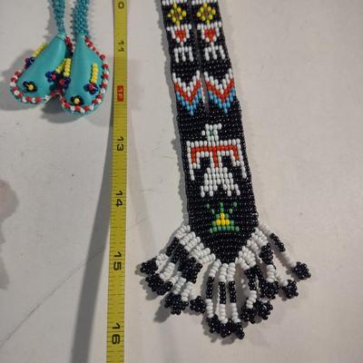 Collection of Native American Design, Seed Bead Jewelry (#18)