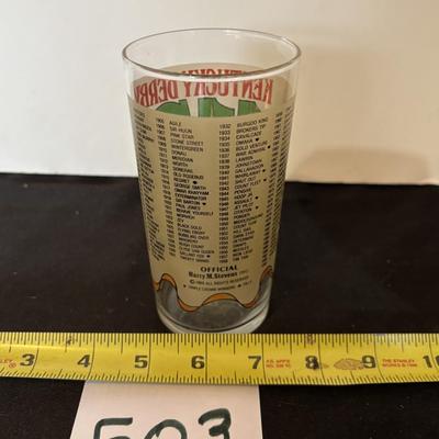 Vintage 1989 Kentucky Derby Glass