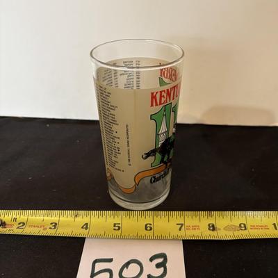 Vintage 1989 Kentucky Derby Glass