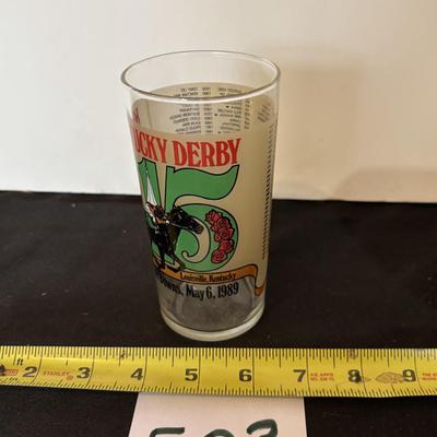 Vintage 1989 Kentucky Derby Glass