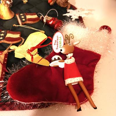 AN ASSORTMENT OF TREE ORNAMENTS