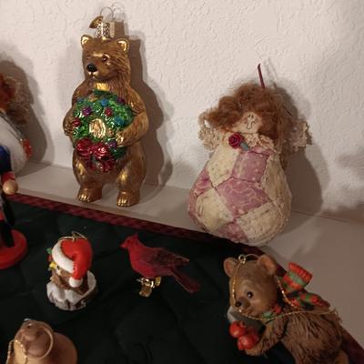 AN ASSORTMENT OF TREE ORNAMENTS