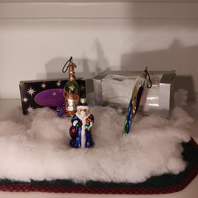 CHRISTOPHER RADKO AND 2 OTHER RADKO STYLE ORNAMENTS