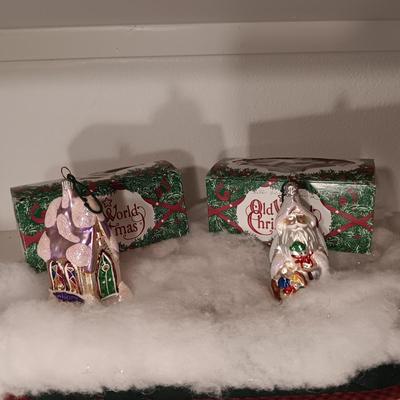 2 OLD WORLD ORNAMENTS