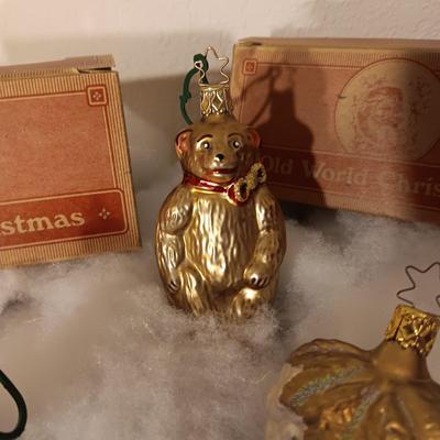 SEVERAL OLD WORLD ORNAMENTS