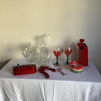 K709 Wine Glass Carafe , Glasses, Openers
