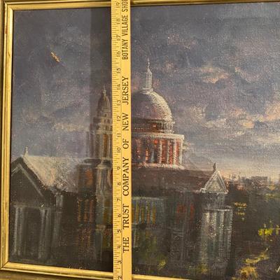 Signed painting St Pauls
