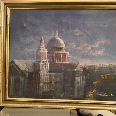 Signed painting St Pauls