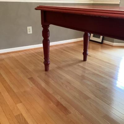 DR724 Red Chinese Dining Room Table with Chairs