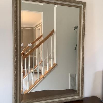 DR729 Large Beveled Edge Framed Wall Mirror