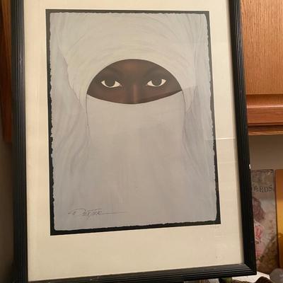 "Behind the Veil" signed and numbered Print by Dexter