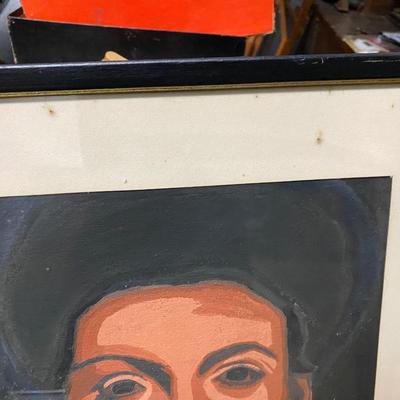 Woman with Earrings Painting Powerful Portrait! African American Black History