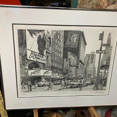Hello Broadway," Elliot Engel signed print