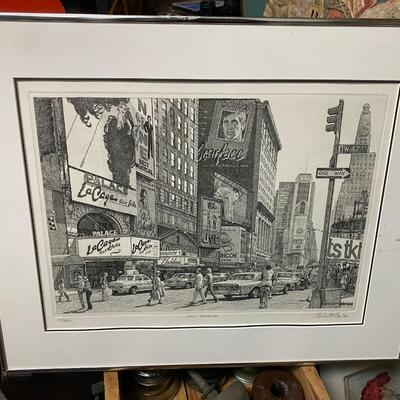 Hello Broadway," Elliot Engel signed print