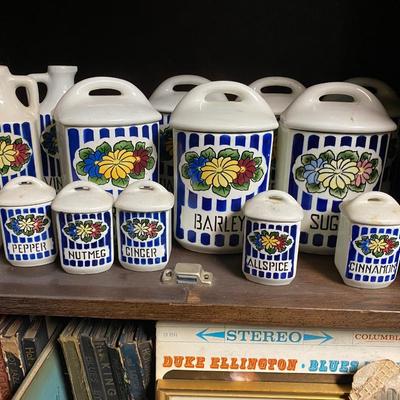 Vintage Czech cannister set