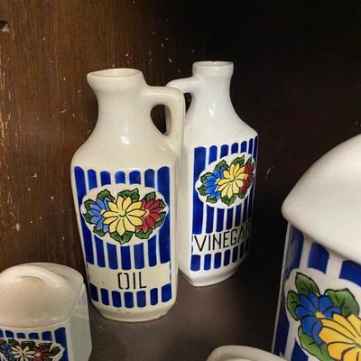 Vintage Czech cannister set