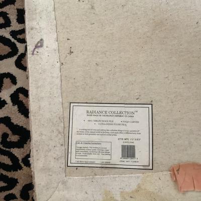 L735 Radiance Collection Leopard Print Rug 5’3” x 8’3”