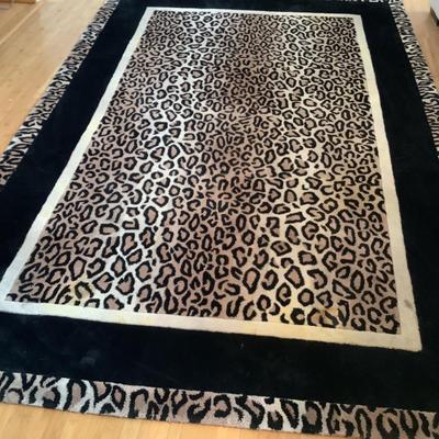 L735 Radiance Collection Leopard Print Rug 5’3” x 8’3”