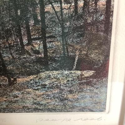 L741 Signed and Numbered Aquatint Etching “Twilight” by George Raab