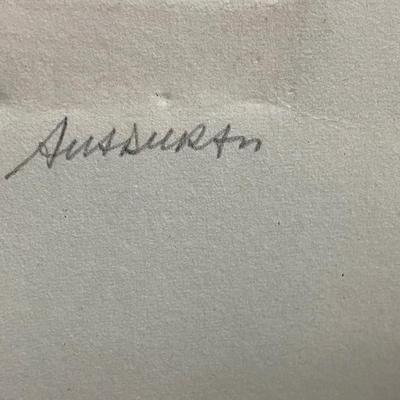 Signed and humbered embossed paper art