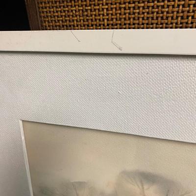 Moody watercolor signed and framed