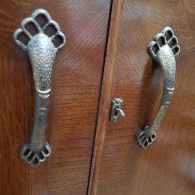 Handles on armoire
