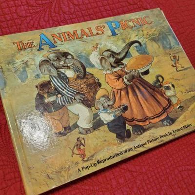 Animals Picnic Pop up Picture Book by Ernest Nister HC Hardcover Philomel Books 1988  $24 