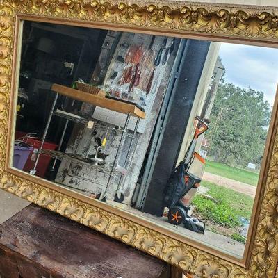 Vintage Gold framed mirror Take 75% off 