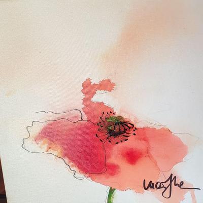 Red Poppies on Canvas 
$25
