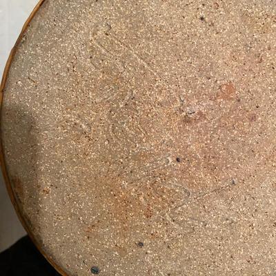 Neutral Earth Tone Studio Art Pottery Canister With Lid Signed