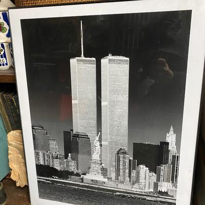 Black and WHite photo of World TRade Center