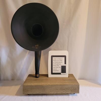 Gramophone Acoustic Amplifier (Restoration Hardware) for Mobile Devices (LR-EL)