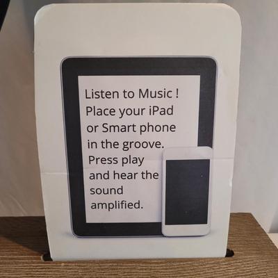 Gramophone Acoustic Amplifier (Restoration Hardware) for Mobile Devices (LR-EL)
