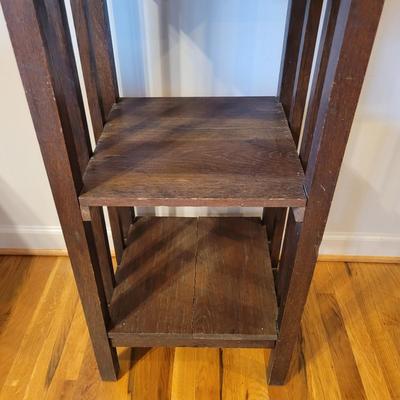 Arts & Crafts Wood Cabinet/ Night Stand (LR-EL)