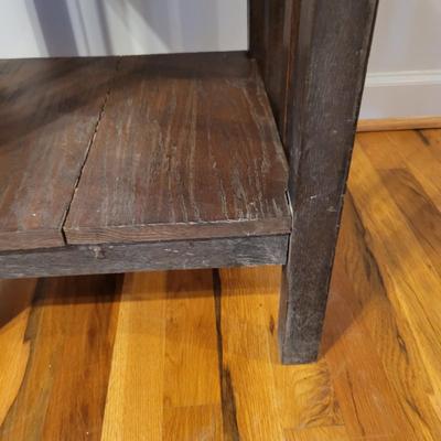 Arts & Crafts Wood Cabinet/ Night Stand (LR-EL)